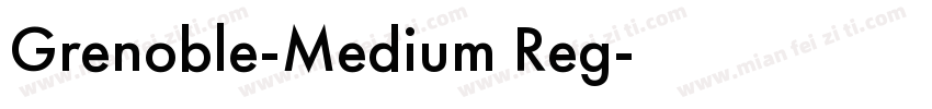 Grenoble-Medium Reg字体转换